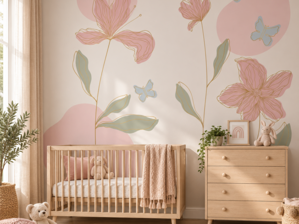 Opaline Sprig — Luxury Kids Wallpaper Dubai
