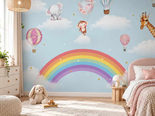 Pastel Odyssey — Luxury Kids Wallpaper Dubai
