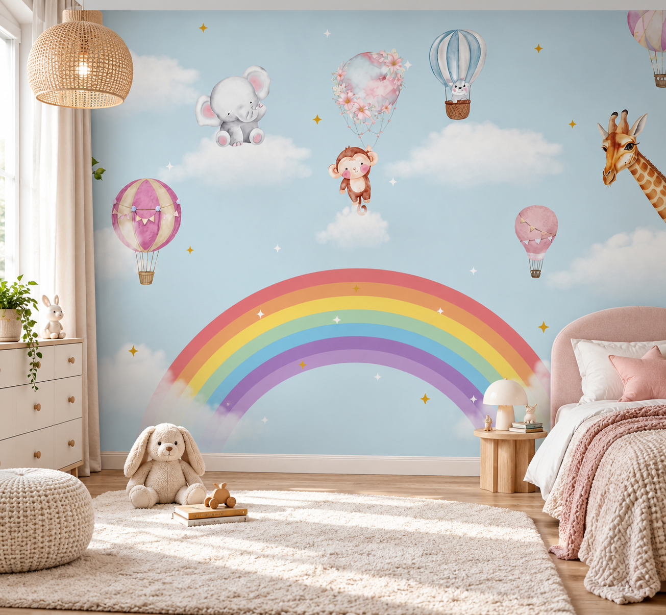 Pastel Odyssey — Luxury Kids Wallpaper Dubai