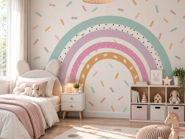 Pastel Parade — Luxury Kids Wallpaper Dubai