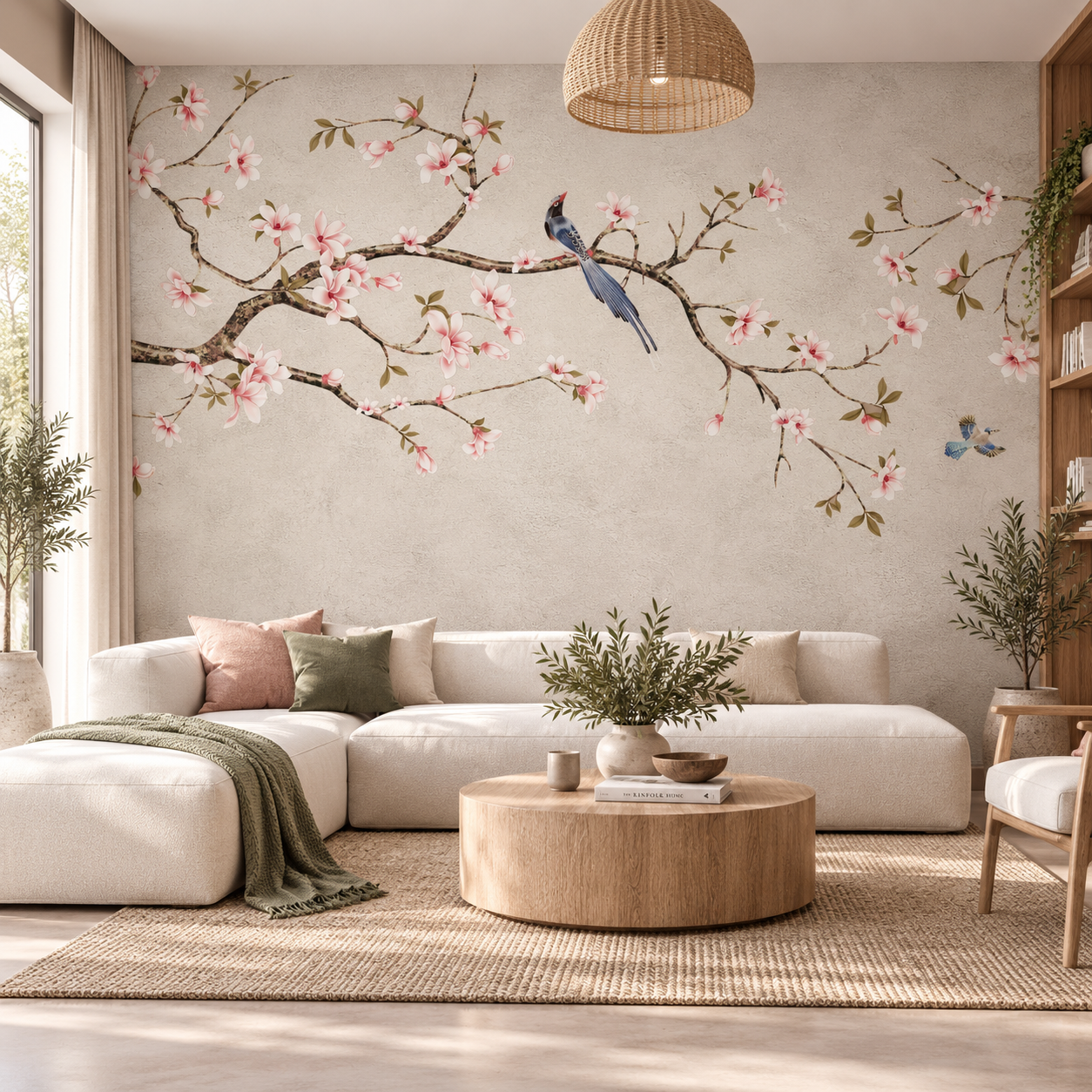Petal Flight — Luxury Floral Wallpaper Dubai