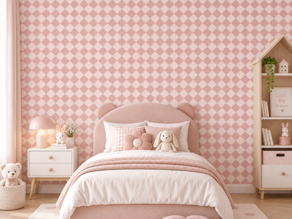 Pink Trellis — Modern Wallpaper Dubai