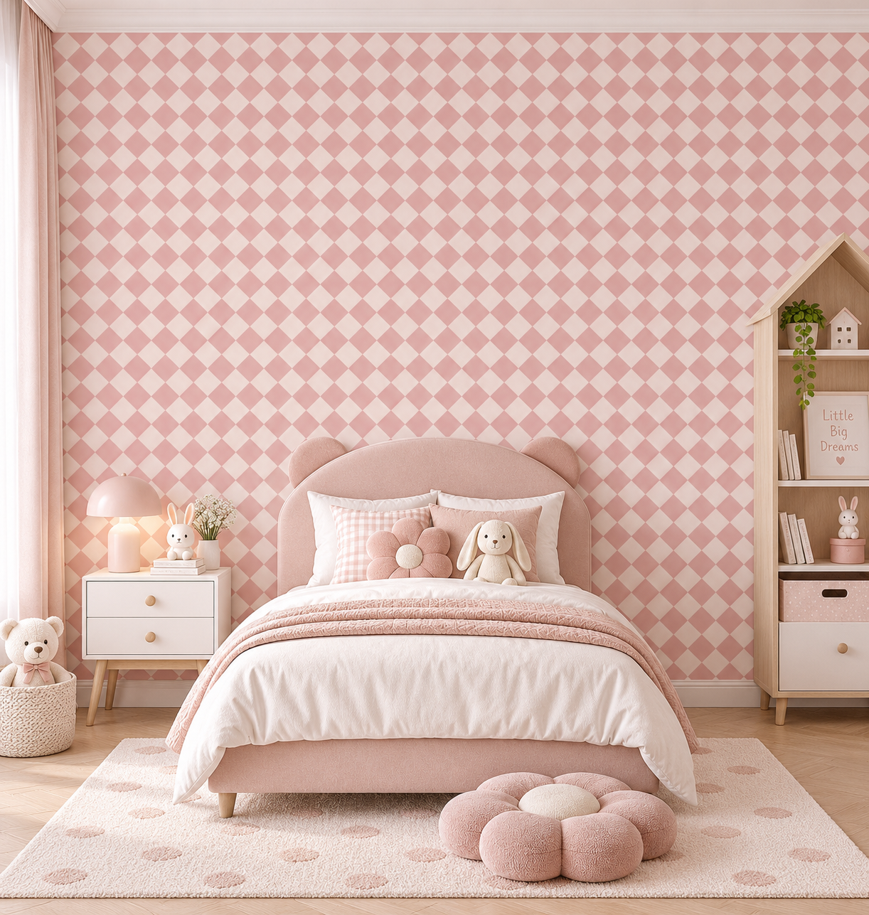Pink Trellis — Modern Wallpaper Dubai