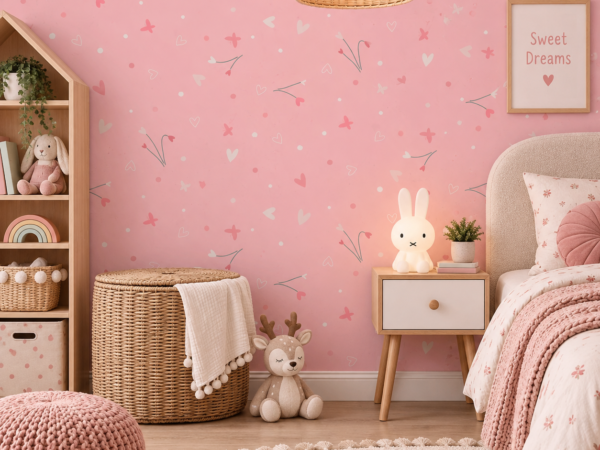 Pink Wishes — Luxury Kids Wallpaper Dubai