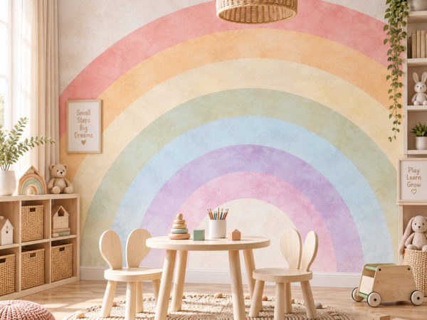 Rainbow Arc — Luxury Kids Wallpaper Dubai