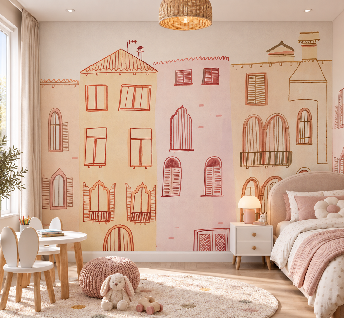 Rooftop Reverie — Luxury Kids Wallpaper Dubai