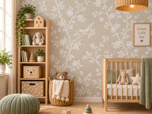 Rose Trellis — Luxury Floral Wallpaper Dubai