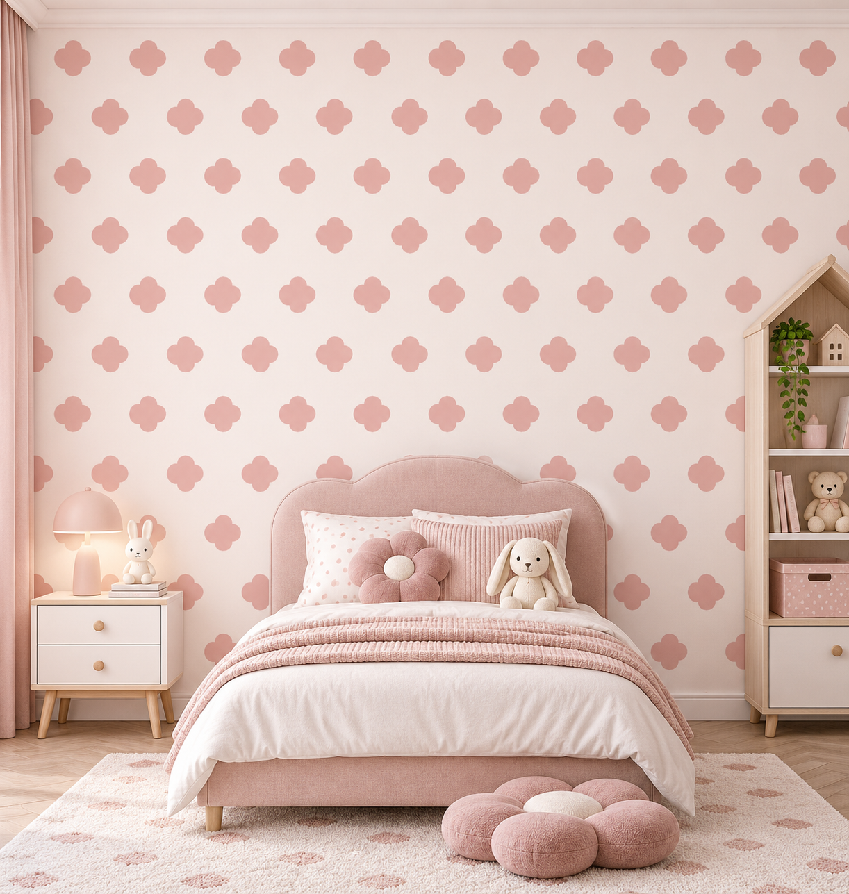 Rosy Meadow — Luxury Floral Wallpaper Dubai