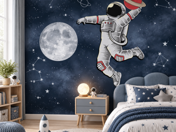 Saturn Quest — Luxury Kids Wallpaper Dubai