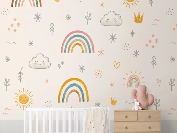 Sunny Wishes — Luxury Kids Wallpaper Dubai