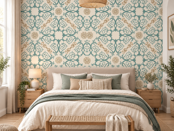Teal Regency — Heritage Wallpaper Dubai