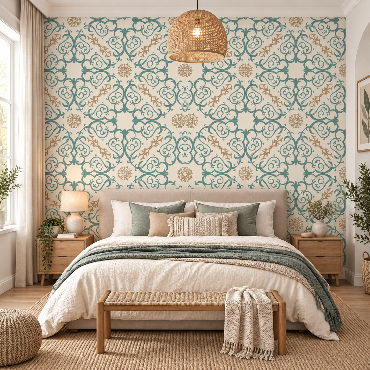 Teal Regency — Heritage Wallpaper Dubai