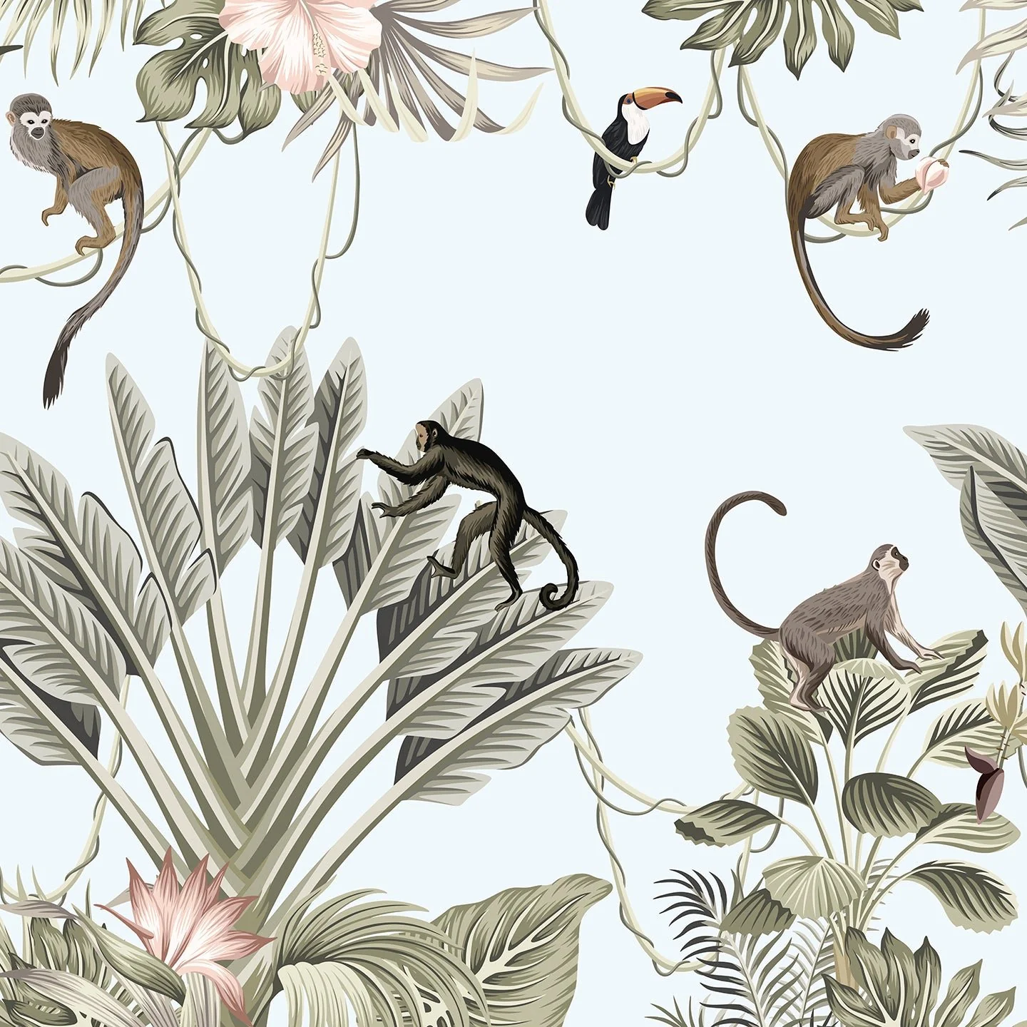 Toucan Grove — Luxury Floral Wallpaper Dubai - Image 2