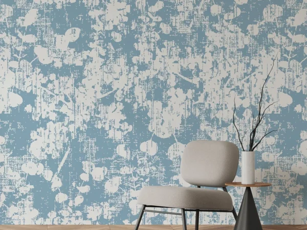 Weathered Blue — Plain & Textured Wallpaper Dubai