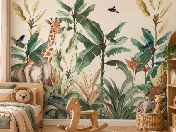 Wild Garden — Luxury Kids Wallpaper Dubai