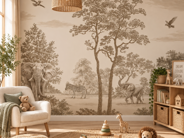 Wild Panorama — Luxury Kids Wallpaper Dubai